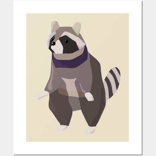 Raccoon Wall Art by Belle Artwork